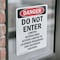 Signmission Do Not Enter Limited Access Area Danger Sign, Vinyl Decal, 10in W x 14in L, 2PK OS-2PACK-DS-D-1014-V-2134 - alternate 2
